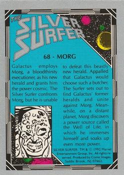 1992 Comic Images The Silver Surfer #68 Morg Back