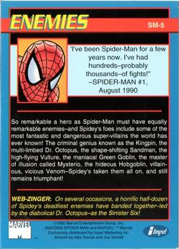1992 Impel The Amazing Spider-Man 30th Anniversary 1962-92 #SM-5 Enemies Back