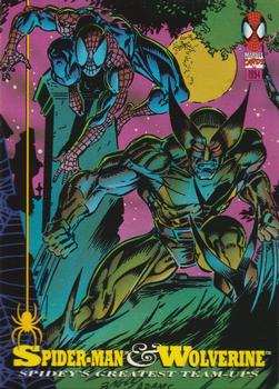 1994 Fleer The Amazing Spider-Man #82 Spider-Man & Wolverine Front