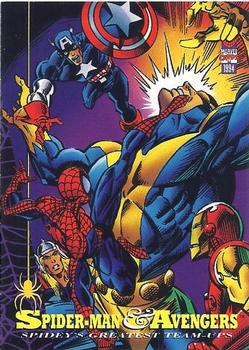 1994 Fleer The Amazing Spider-Man #85 Spider-Man & Avengers Front