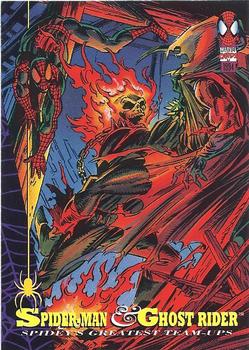 1994 Fleer The Amazing Spider-Man #87 Spider-Man & Ghost Rider Front