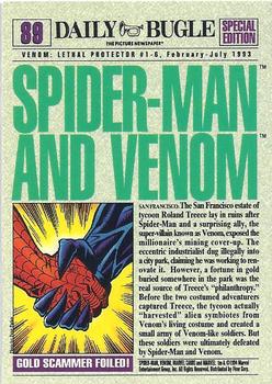 1994 Fleer The Amazing Spider-Man #89 Spider-Man & Venom Back