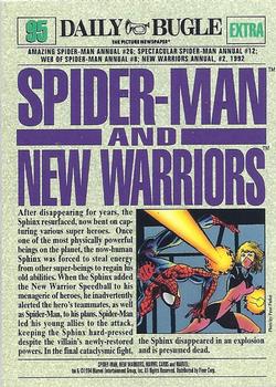 1994 Fleer The Amazing Spider-Man #95 Spider-Man & New Warriors Back