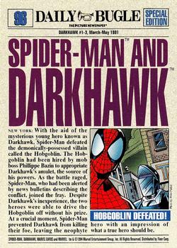 1994 Fleer The Amazing Spider-Man #96 Spider-Man / Darkhawk Back