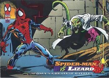 1994 Fleer The Amazing Spider-Man #102 Spider-Man vs. Lizard Front