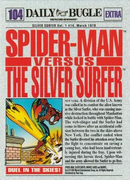 1994 Fleer The Amazing Spider-Man #104 Spider-Man vs. Silver Surfer Back
