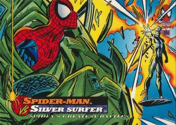 1994 Fleer The Amazing Spider-Man #104 Spider-Man vs. Silver Surfer Front