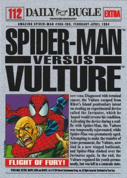 1994 Fleer The Amazing Spider-Man #112 Spider-Man vs. Vulture Back
