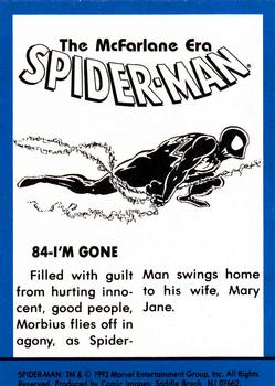 1992 Comic Images Spider-Man: The McFarlane Era #84 I'm Gone Back