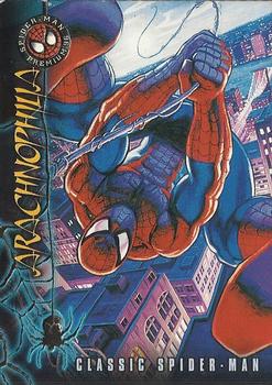 1996 SkyBox Premium Spider-Man #1 Classic Spider-Man Front