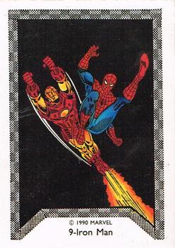 1990 Comic Images Spider-Man Team-Up #9 Iron Man Front
