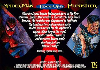 1995 Fleer Ultra Spider-Man #125 Punisher Back