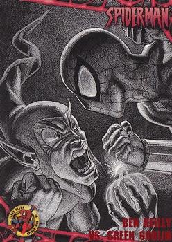 1997 Ultra Spider-Man #9 Ben Reilly vs. Green Goblin Front