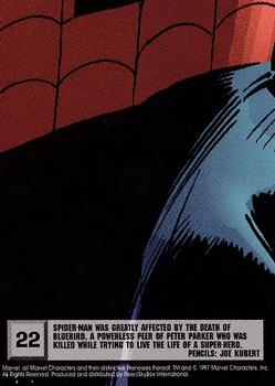 1997 Ultra Spider-Man #22 Bluebird Back
