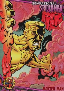 1997 Ultra Spider-Man #32 Molten Man Front
