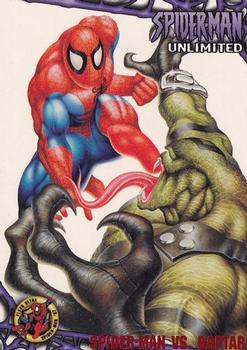 1997 Ultra Spider-Man #58 Spider-Man vs. Raptar Front