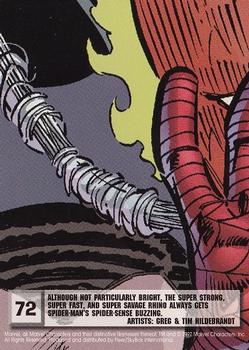 1997 Ultra Spider-Man #72 Rhino Back