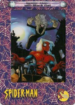 2002 ArtBox Spider-Man FilmCardz #6 Spider-Man with Black Cat Front