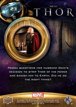 2011 Upper Deck Thor #23 Frigga questions her husband Odin's decision to Back