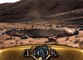 2011 Upper Deck Thor #36 As word spreads of the hammer's arrival, locals Front