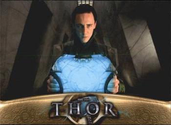 2011 Upper Deck Thor #13 Loki knows that Laufey, Lord of the Frost Giant Front