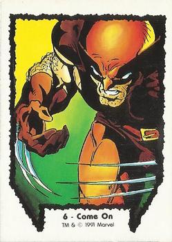 1991 Comic Images Wolverine From Then 'Til Now #6 Come On Front