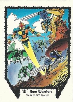 1991 Comic Images Wolverine From Then 'Til Now #13 New Warriors Front
