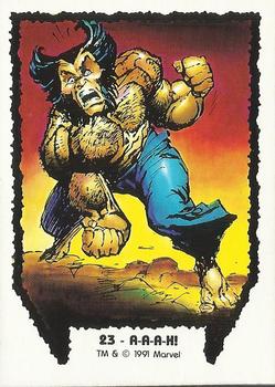 1991 Comic Images Wolverine From Then 'Til Now #23 A-A-A-H! Front