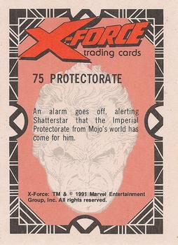 1991 Comic Images X-Force #75 Protectorate Back