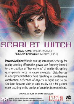 2008 Rittenhouse Women of Marvel #55 Scarlet Witch Back