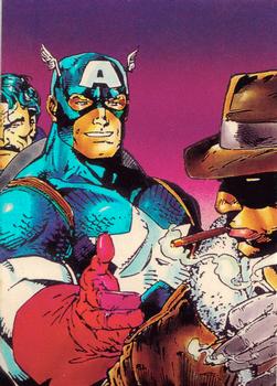 1991 Comic Images X-Men #23 Friend (Captain America) Front