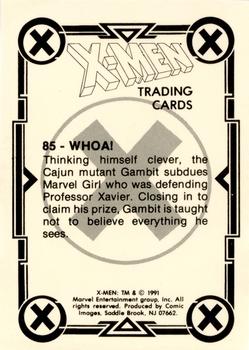 1991 Comic Images X-Men #85 Whoa! Back