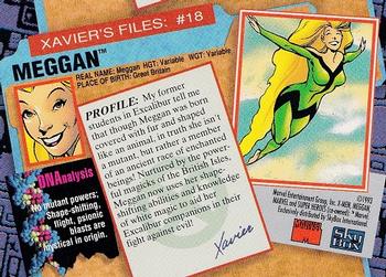 1993 SkyBox X-Men Series 2 #18 Meggan Back