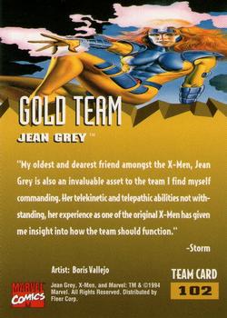 1995 Fleer Ultra X-Men #102 Jean Grey Back