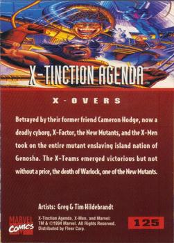 1995 Fleer Ultra X-Men #125 X-Tinction Agenda Back