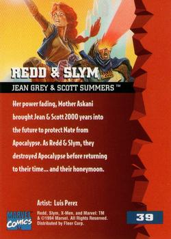 1995 Fleer Ultra X-Men #39 Redd & Slym Back