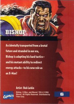 1995 Fleer Ultra X-Men #6 Bishop Back