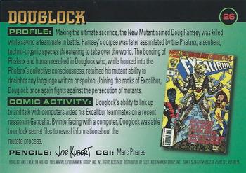 1995 Ultra X-Men Chromium #26 Douglock Back