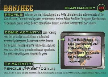 1995 Ultra X-Men Chromium #29 Banshee Back