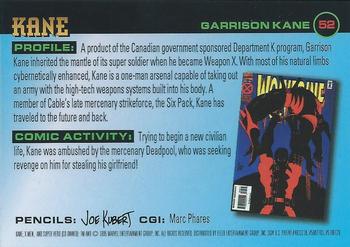 1995 Ultra X-Men Chromium #52 Kane Back