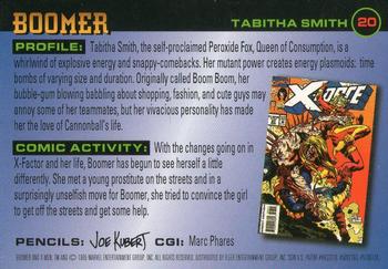 1996 Fleer X-Men #20 Boomer Back