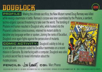 1996 Fleer X-Men #26 Douglock Back