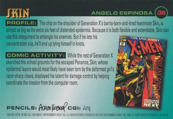 1996 Fleer X-Men #36 Skin Back