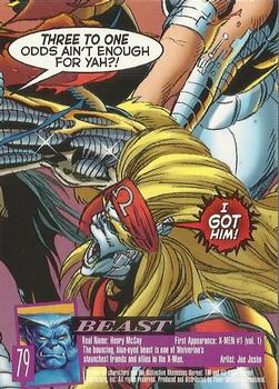 1996 Ultra X-Men Wolverine #79 Beast Back