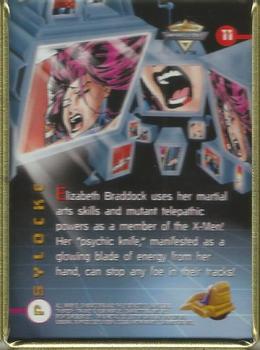 1996 Metallic Impressions X-Men #11 Psylocke Back