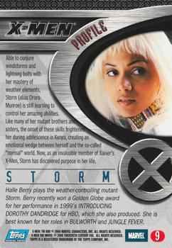 2000 Topps X-Men The Movie #9 Storm Back