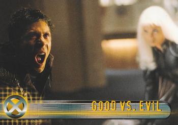 2000 Topps X-Men The Movie #57 Good vs. Evil Front