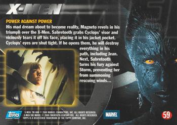 2000 Topps X-Men The Movie #59 Power against Power Back