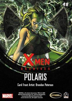 2009 Rittenhouse X-Men Archives #48 Polaris Back
