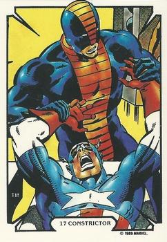 1989 Comic Images Marvel Comics Mike Zeck #17 Constrictor Front